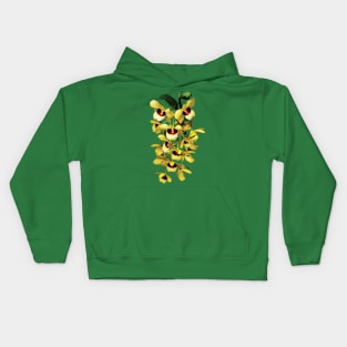 Cascade of Yellow Orchids Kids Hoodie